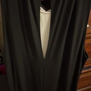 black and creme stylish dress